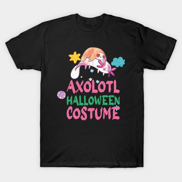 axolotl halloween costume T-Shirt by ezzobair